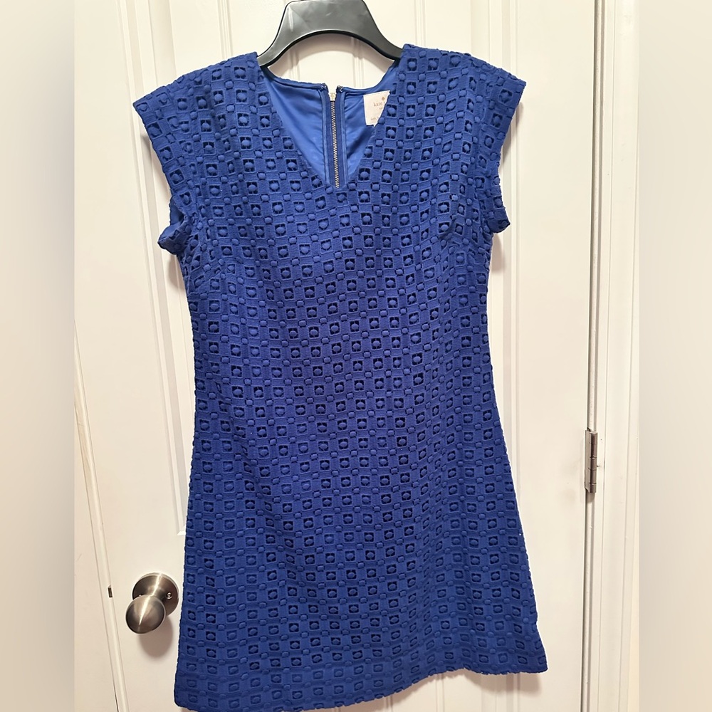 Kate Spade Elegant Blue Eyelet Dress